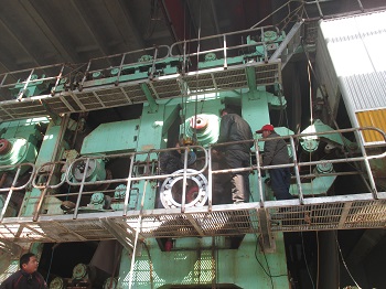 紙機壓榨輥軸磨損在線修復