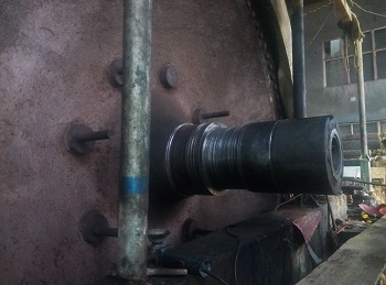 單缸紙機烘缸軸磨損在線修復技術