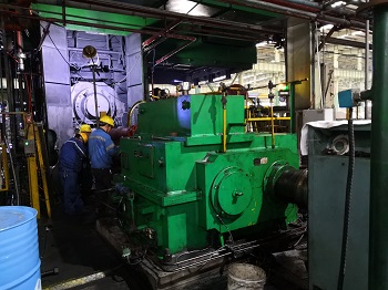 冷軋主減速機齒輪箱軸承室磨損在線