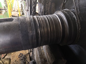 紙機烘缸軸頭磨損修復資訊報道