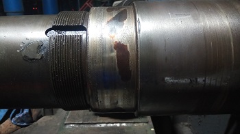 風機主軸傳動側軸承位磨損在線修復