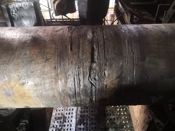 燒結機傳動主軸磨損在線修復