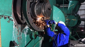 水環真空泵軸承位磨損修復