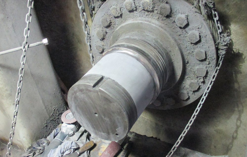 烘缸軸在線修復