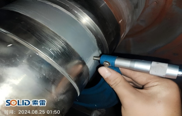 索雷工程師是如何修粉碎機軸承位磨